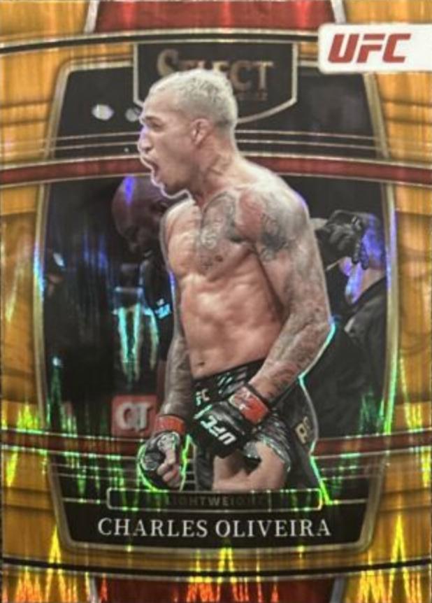 Charles Oliveira 2022 Panini Select UFC Concourse #45 Orange Flash