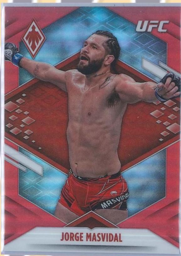 Jorge Masvidal 2022 Panini Chronicles UFC Base Phoenix #306 Red