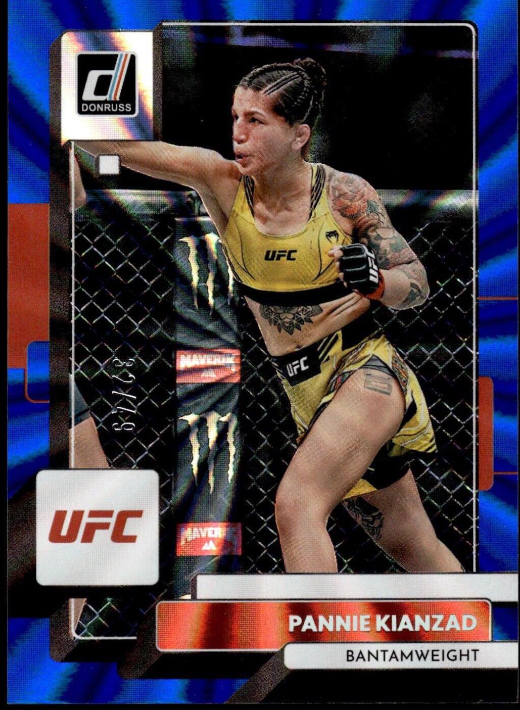 Pannie Kianzad 2023 Panini Donruss UFC Base #67 Blue Laser