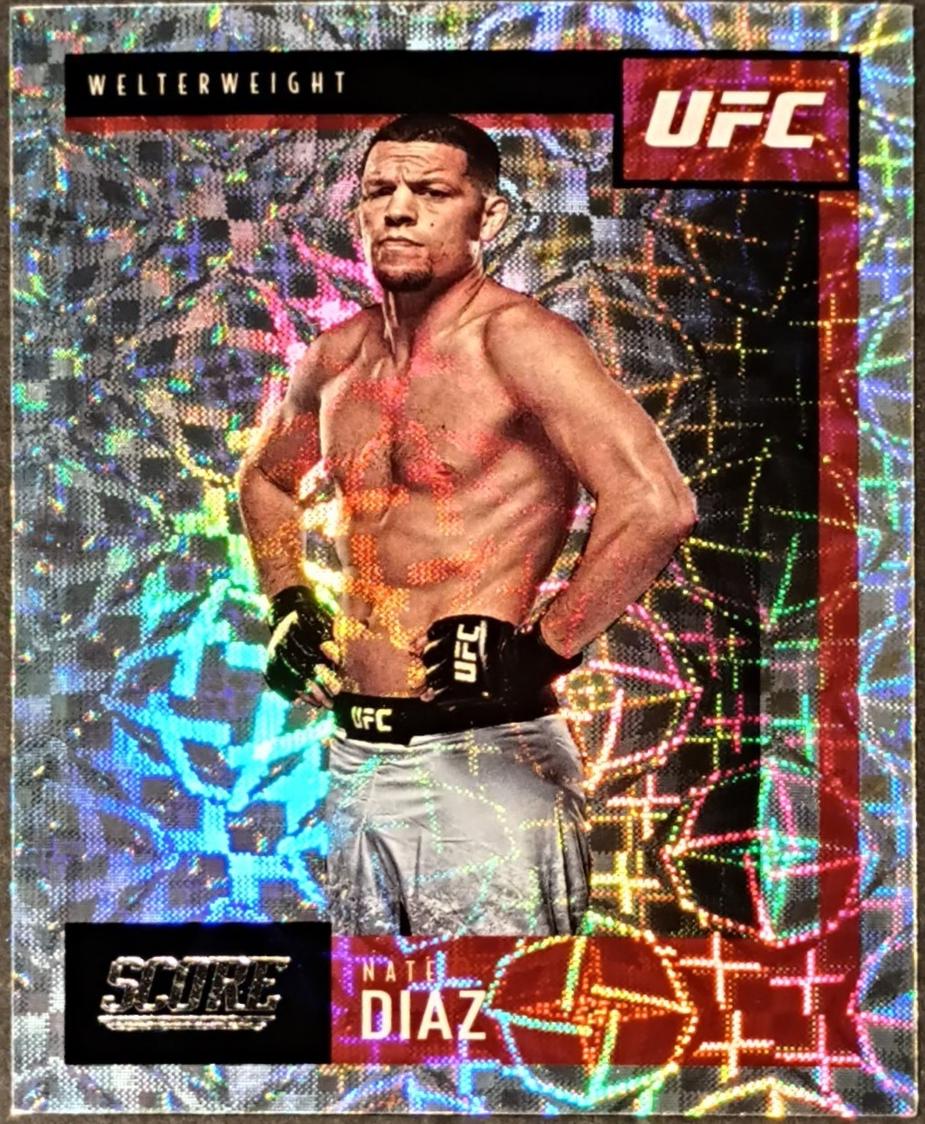 Nate Diaz 2021 Panini Chronicles UFC Base Score #95 Asia