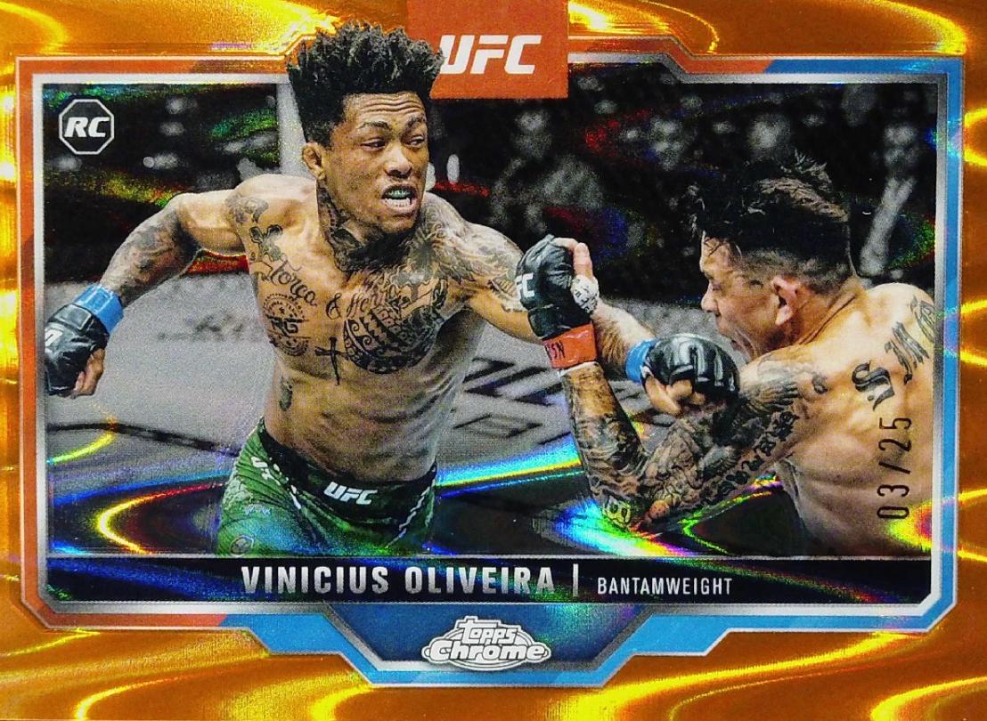 Vinicius Oliveira 2025 Topps Chrome UFC Base #9 Orange RayWave