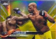 Anderson Silva 2018 Topps Chrome UFC Base #42 Blue Wave