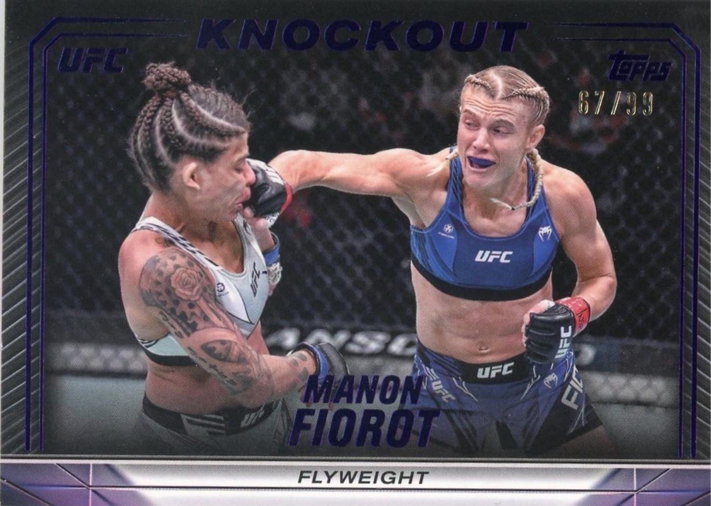 Manon Fiorot 2024 Topps Knockout UFC Base #8 Purple