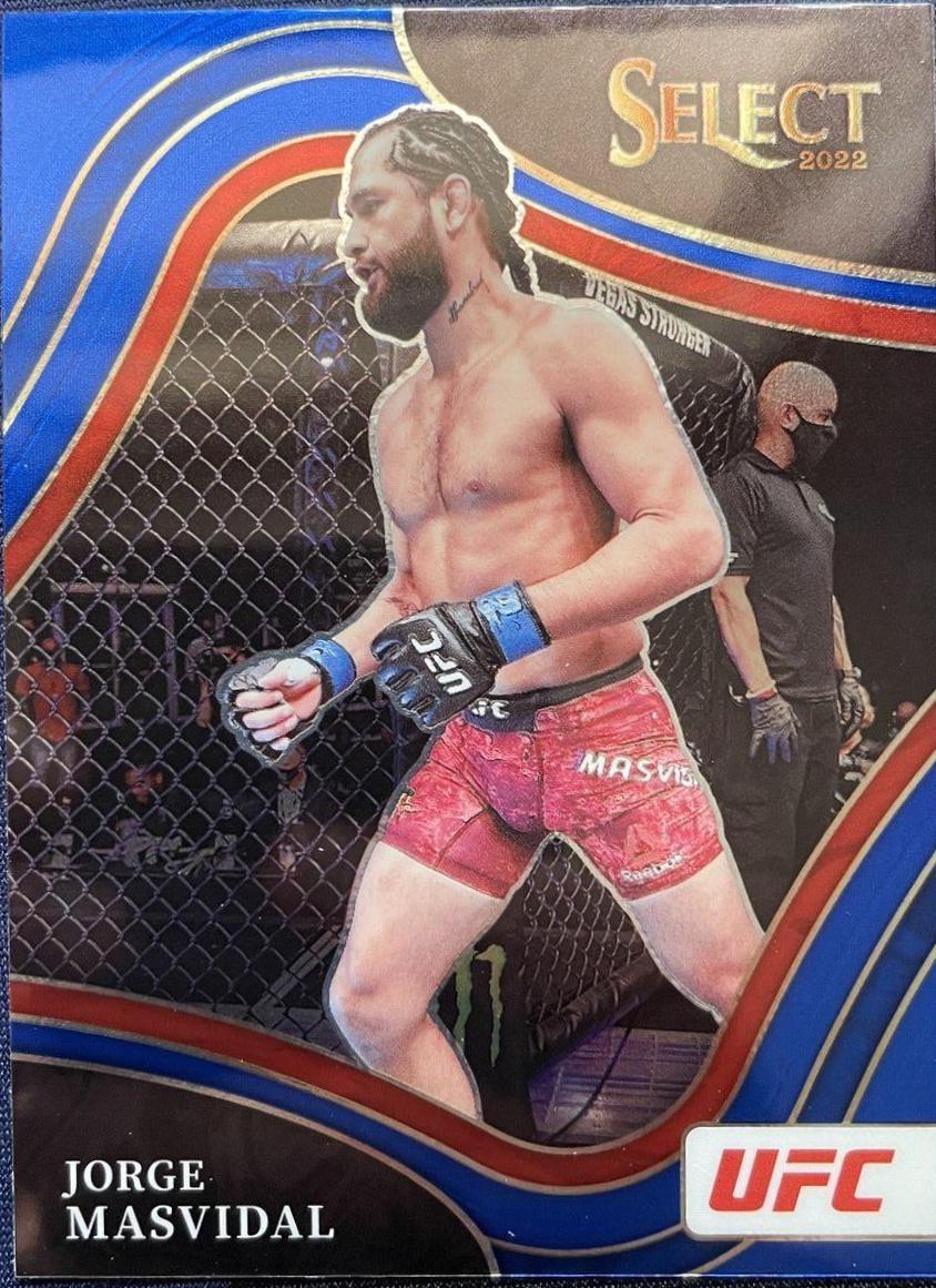 Jorge Masvidal 2022 Panini Select UFC Octagonside #257 Blue Prizm