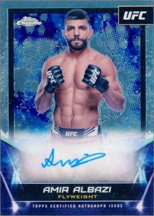 Amir Albazi 2024 Topps Chrome UFC UFC Signatures #FNA-AAL Superfractor