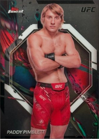 Paddy Pimblett 2024 Topps Finest UFC Base Common #8 Red Refractor