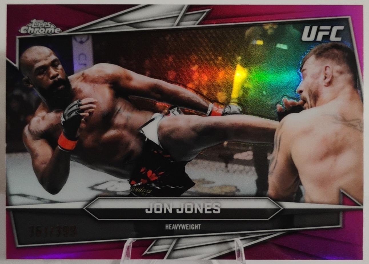 Jon Jones 2026 Topps Chrome UFC Base #36 Magenta Refractor