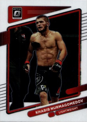 Khabib Nurmagomedov 2022 Panini Donruss Optic UFC Base #67 Gold Vinyl