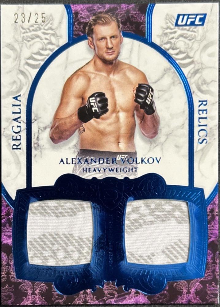 Alexander Volkov 2025 Topps Royalty UFC Regalia Relics #RR-AV Blue