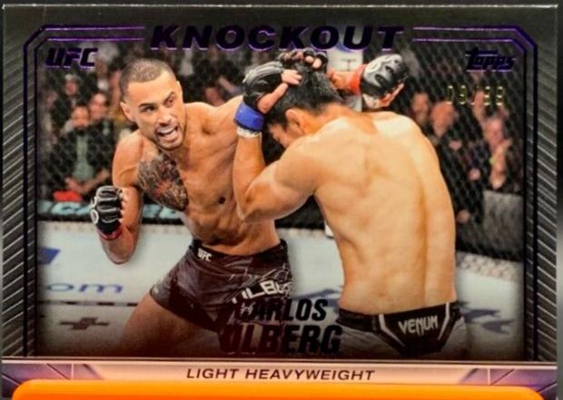 Carlos Ulberg 2024 Topps Knockout UFC Base #29 Purple