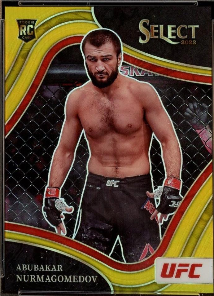 Abubakar Nurmagomedov 2022 Panini Select UFC Octagonside #270 Gold
