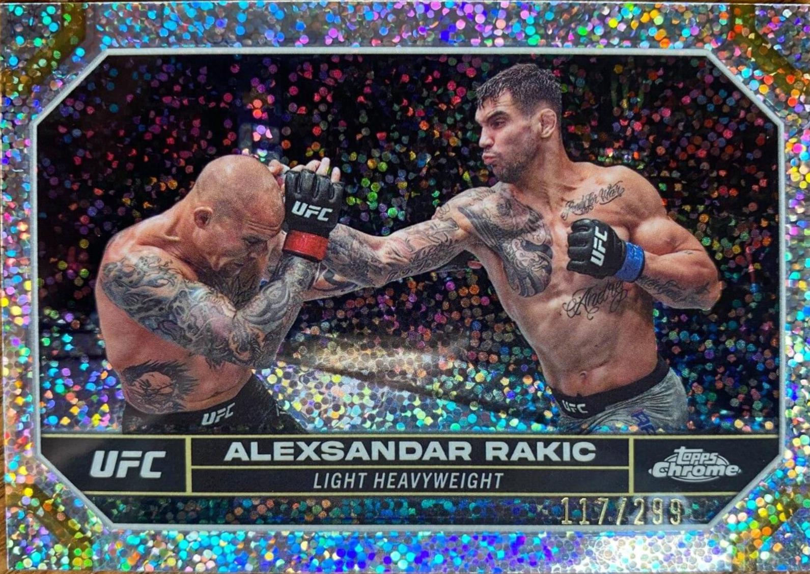Aleksandar Rakic 2024 Topps Chrome UFC Base #11 Speckle Refractor