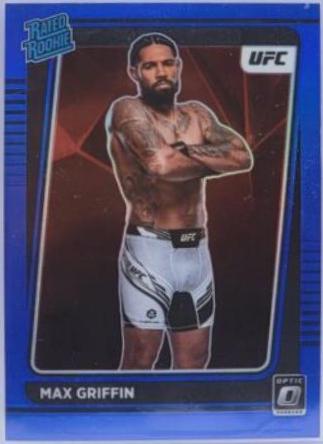 Max Griffin 2022 Panini Donruss Optic UFC Base #119 Blue