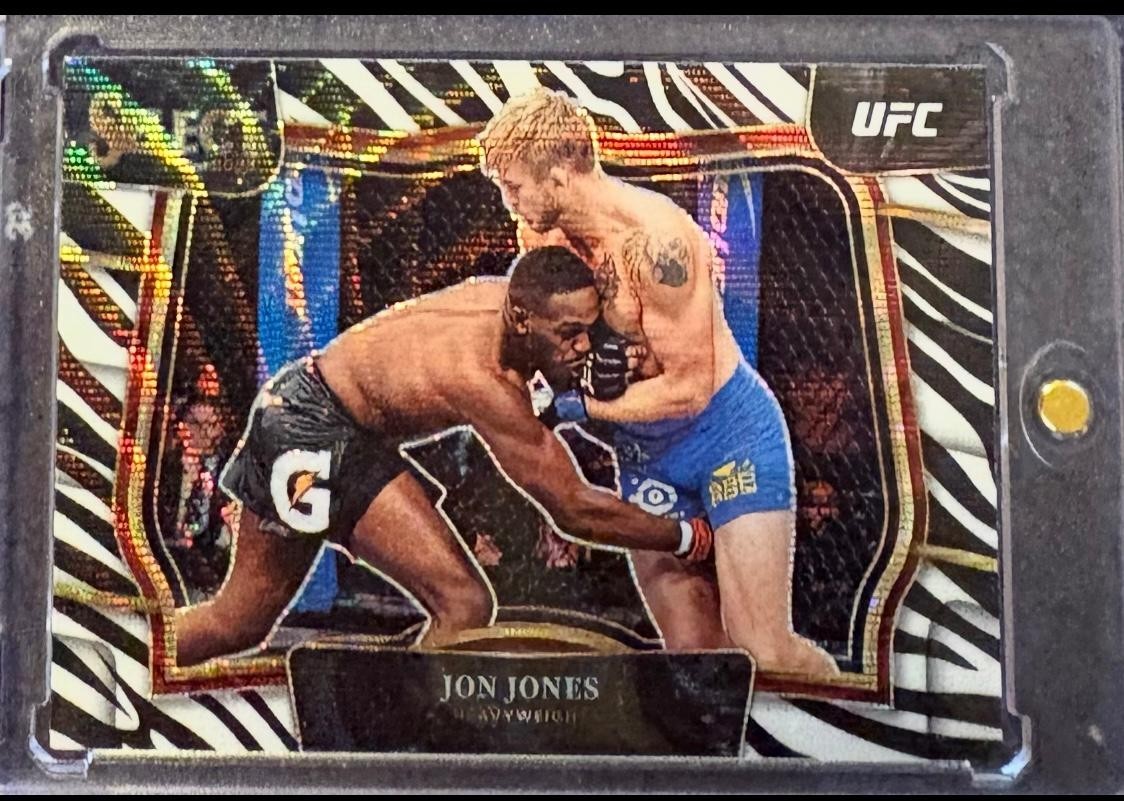Jon Jones 2023 Panini Select UFC Octagonside #251 Zebra