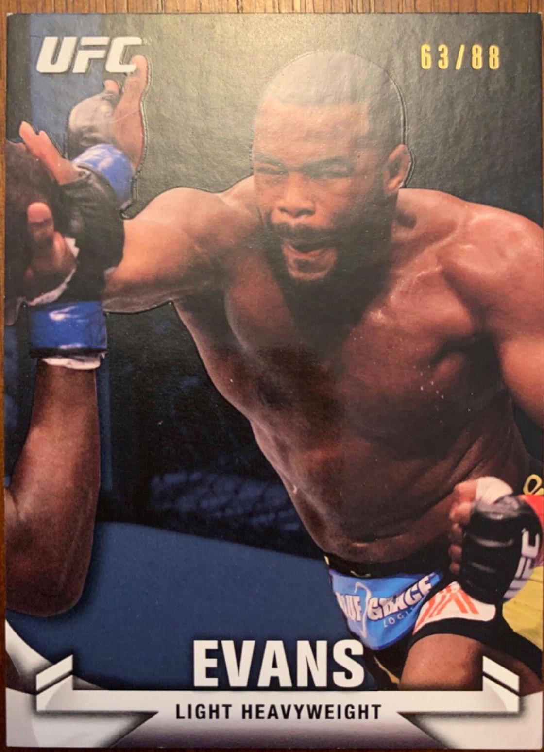 Rashad Evans 2013 Topps UFC Knockout Base #19 Green