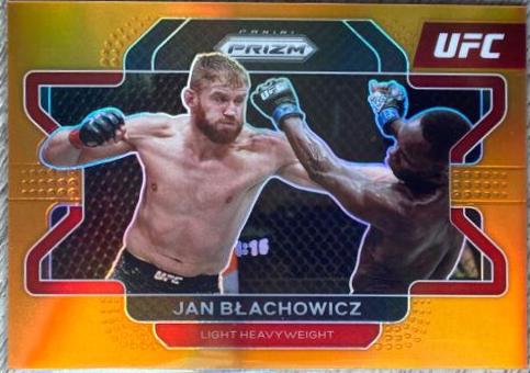 Jan Błachowicz 2022 Panini Prizm UFC Base #43 Orange