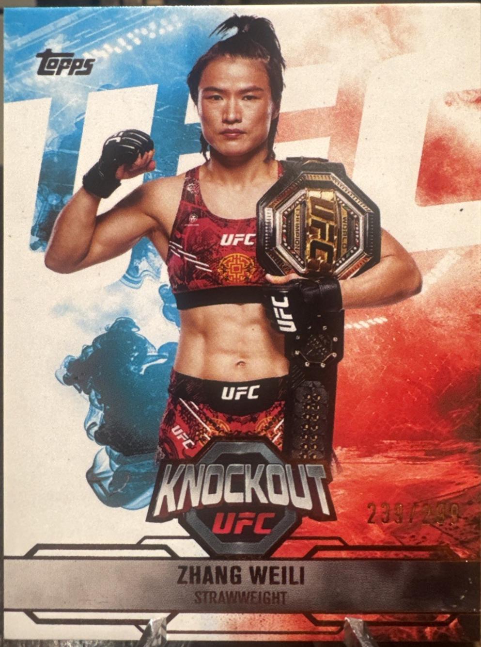 Zhang Weili 2025 Topps Knockout UFC Base #71 Bronze