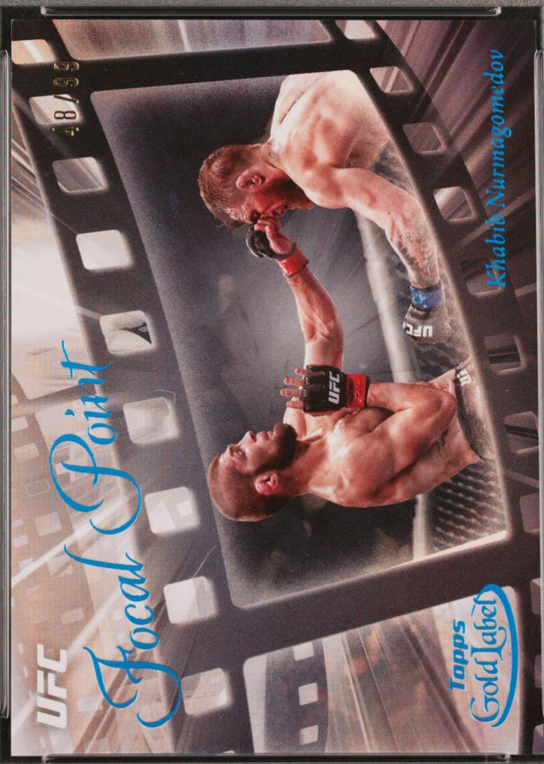 Khabib Nurmagomedov 2024 Topps Gold Label UFC Focal Point #FP-25 Blue
