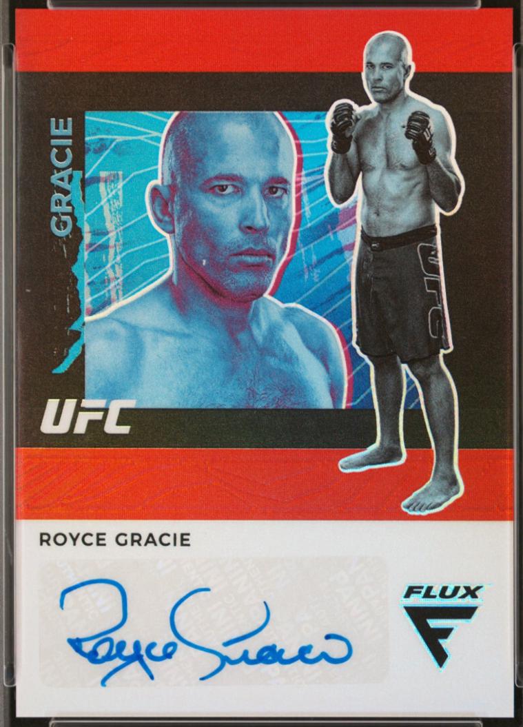 Royce Gracie 2022 Panini Chronicles UFC Flux Auto #11 Black