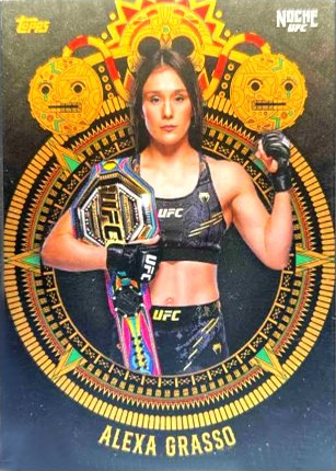 Alexa Grasso 2024 Topps Noche UFC Base #20 Gold Die-Cut