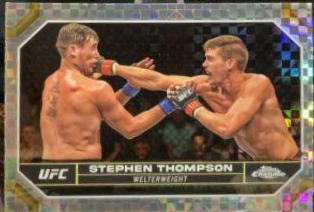 Stephen Thompson 2024 Topps Chrome UFC Base #180 X-Fractor