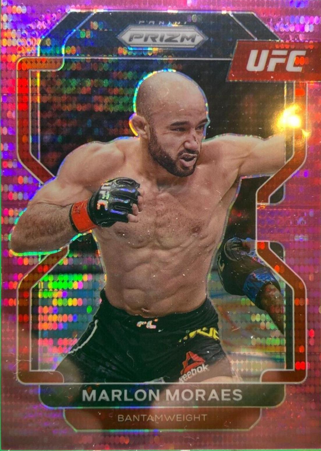 Marlon Moraes 2022 Panini Prizm UFC Base #148 Pink Pulsar