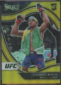 Gilbert Burns 2021 Panini Select UFC Octagonside #283 Gold