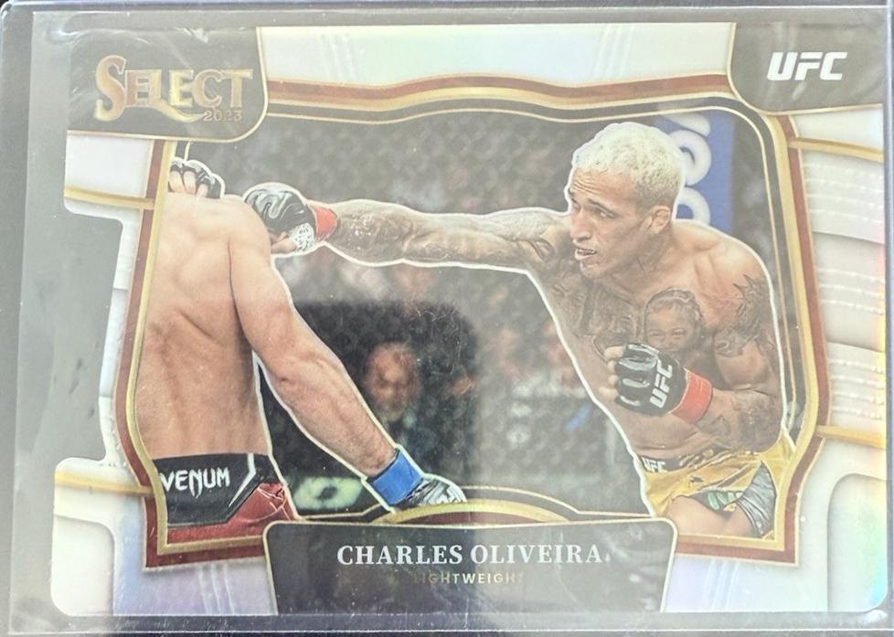 Charles Oliveira 2023 Panini Select UFC Octagonside #236 Silver Die Cut