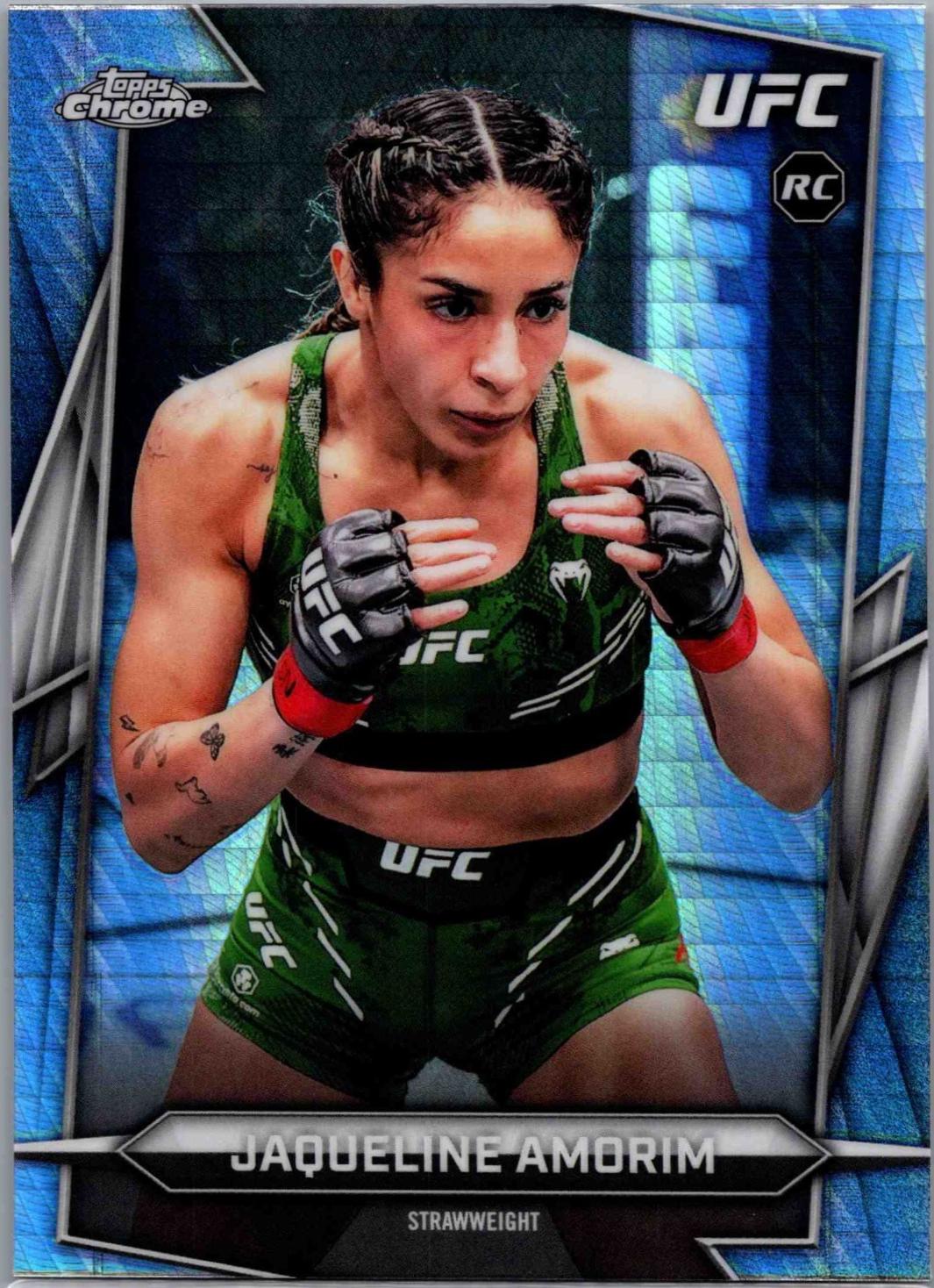 Jaqueline Amorim 2026 Topps Chrome UFC Base #182 Prism Refractor
