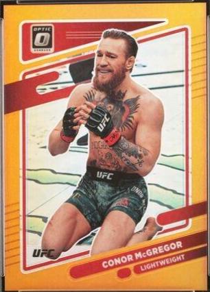 Conor McGregor 2022 Panini Donruss Optic UFC Base #75 Orange