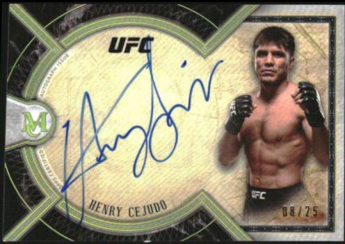 Henry Cejudo 2018 Topps UFC Museum Collection Museum Autographs #MA-HC Gold