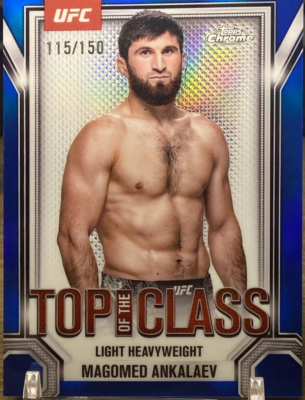 Magomed Ankalaev 2025 Topps Chrome UFC Top of the Class #TTC-2 Blue Refractor