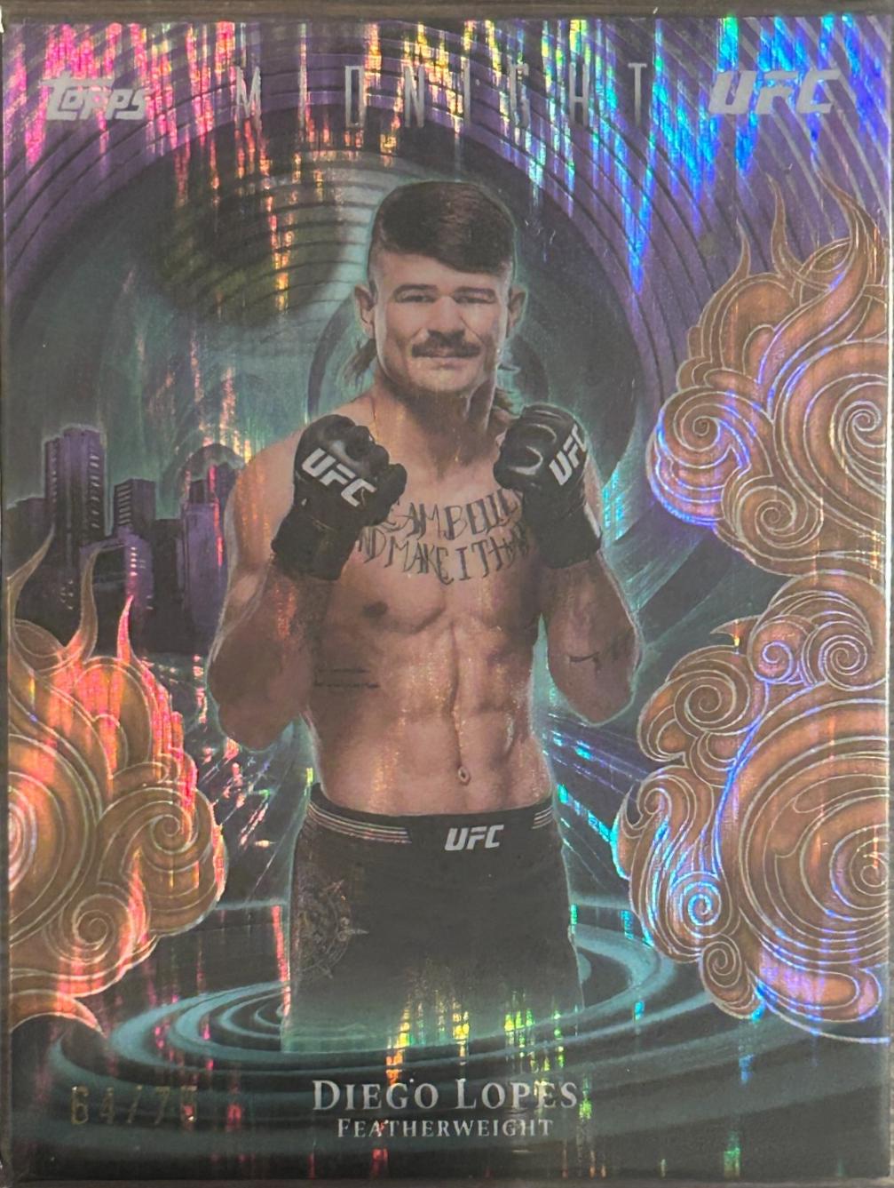 Diego Lopes 2026 Topps Midnight UFC Insomnia #IN-25 Dusk