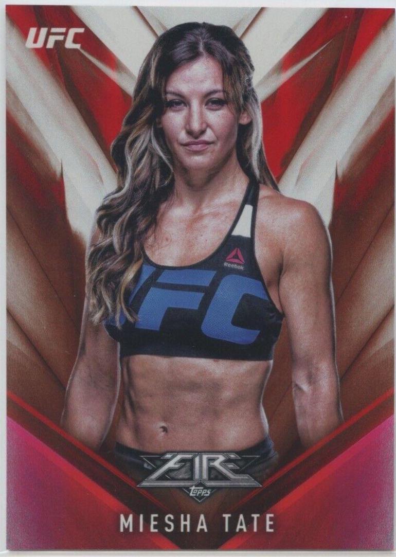 Miesha Tate 2017 Topps UFC Fire Base #15 Red