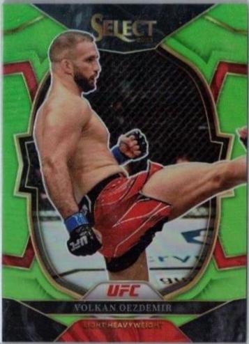 Volkan Oezdemir 2023 Panini Select UFC Concourse #25 Neon Green