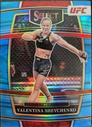 Valentina Shevchenko 2022 Panini Select UFC Concourse #67 Light Blue