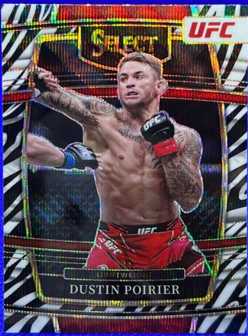 Dustin Poirier 2022 Panini Select UFC Concourse #75 Zebra