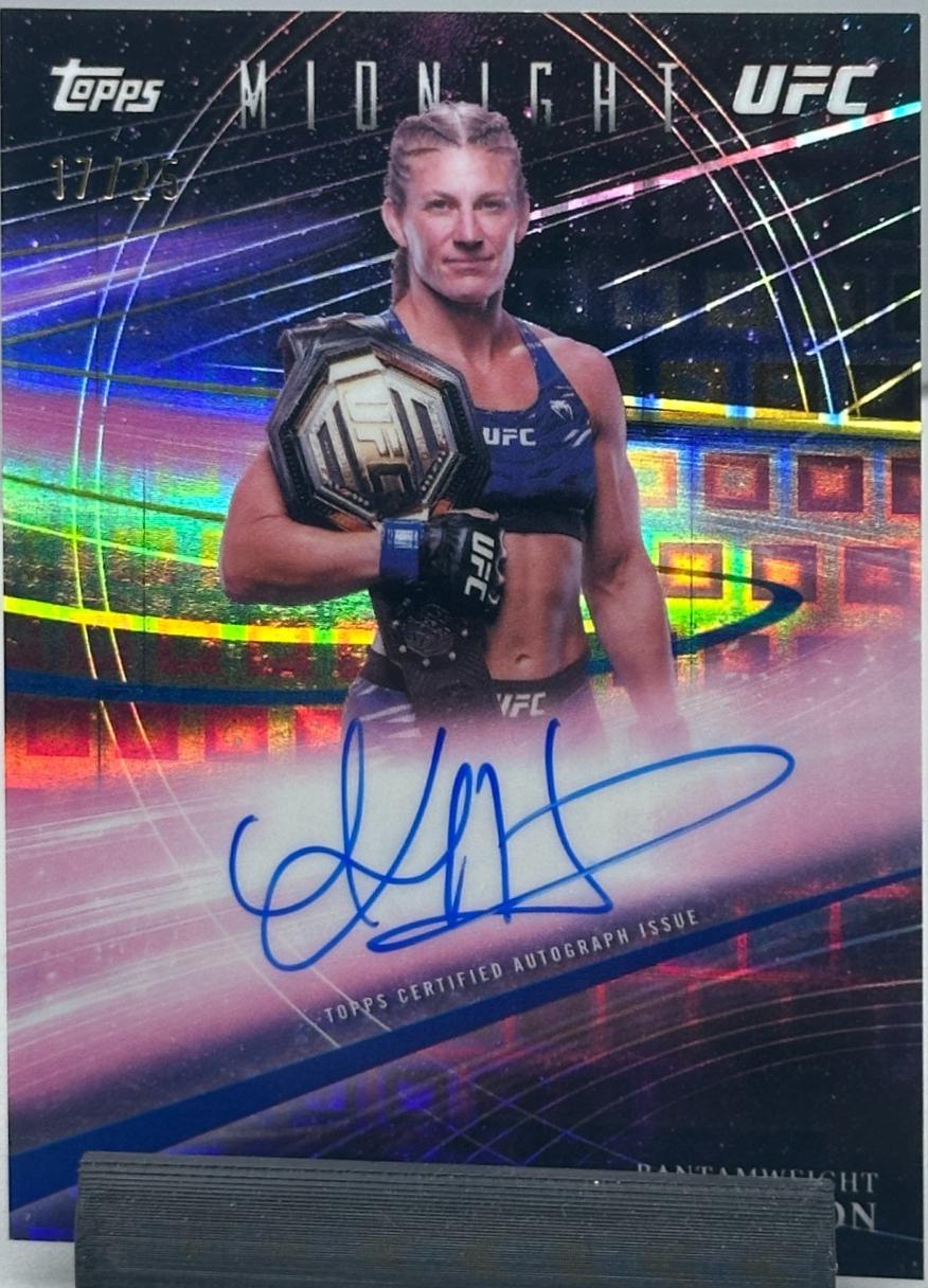 Kayla Harrison 2026 Topps Midnight UFC Horizon Signatures #HZS-KH Black Light