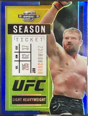 Jan Błachowicz 2021 Panini Chronicles UFC Base Contenders Optic Season Ticket #269 Blue