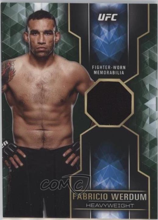 Fabricio Werdum 2017 Topps UFC Knockout Knockout Relics #KR-FW Green