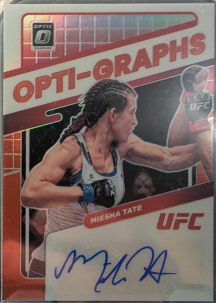 Miesha Tate 2022 Panini Donruss Optic UFC Opti-Graphs #40 Holo