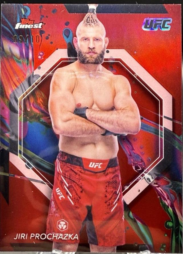 Jiri Prochazka 2024 Topps Finest UFC Base Common #78 Red Refractor