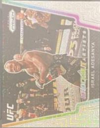 Israel Adesanya 2021 Panini Prizm UFC Knockout Artists #2 Mojo