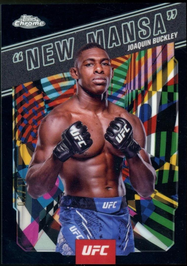 Joaquin Buckley 2025 Topps Chrome UFC AKA #AKA-14 Black Refractor