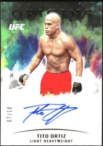 Tito Ortiz 2022 Panini Chronicles UFC Origins Autographs #33 Gold