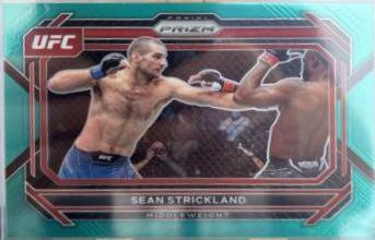 Sean Strickland 2023 Panini Prizm UFC Base #61 Teal