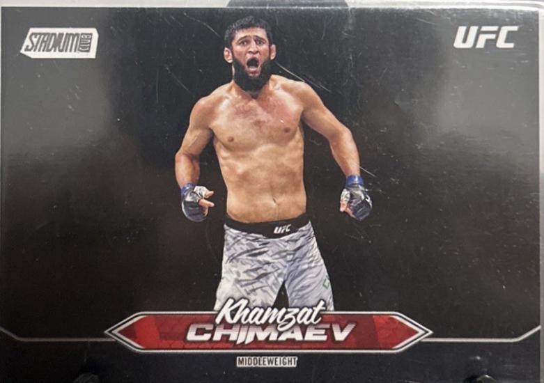 Khamzat Chimaev 2025 Topps Stadium Club UFC Base #90 Black