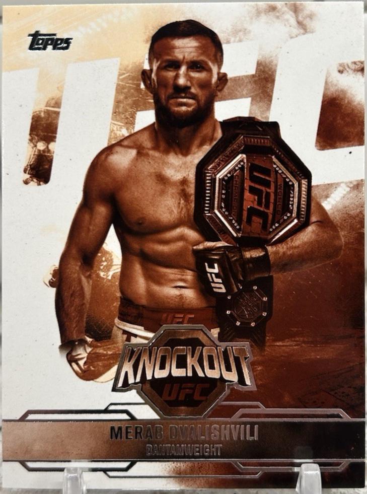 Merab Dvalishvili 2025 Topps Knockout UFC Base #7 Sepia