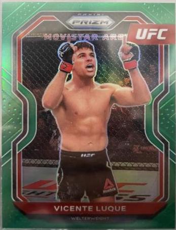 Vicente Luque 2021 Panini Prizm UFC Base #53 Green