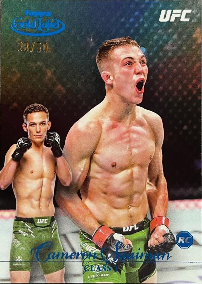 Cameron Saaiman 2024 Topps Gold Label UFC Base Class III #87 Blue